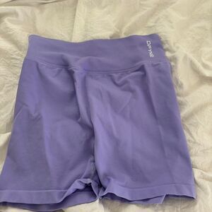 DFYNE Compression Scrunch Impact Activewear Gym Women's Purple Medium Shorts